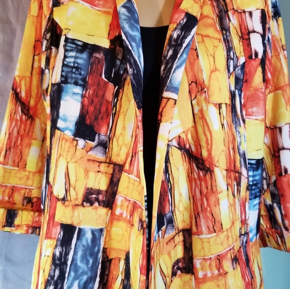 Alberto makali $new  womens blazer long  sleeve L - Picture 3 of 8